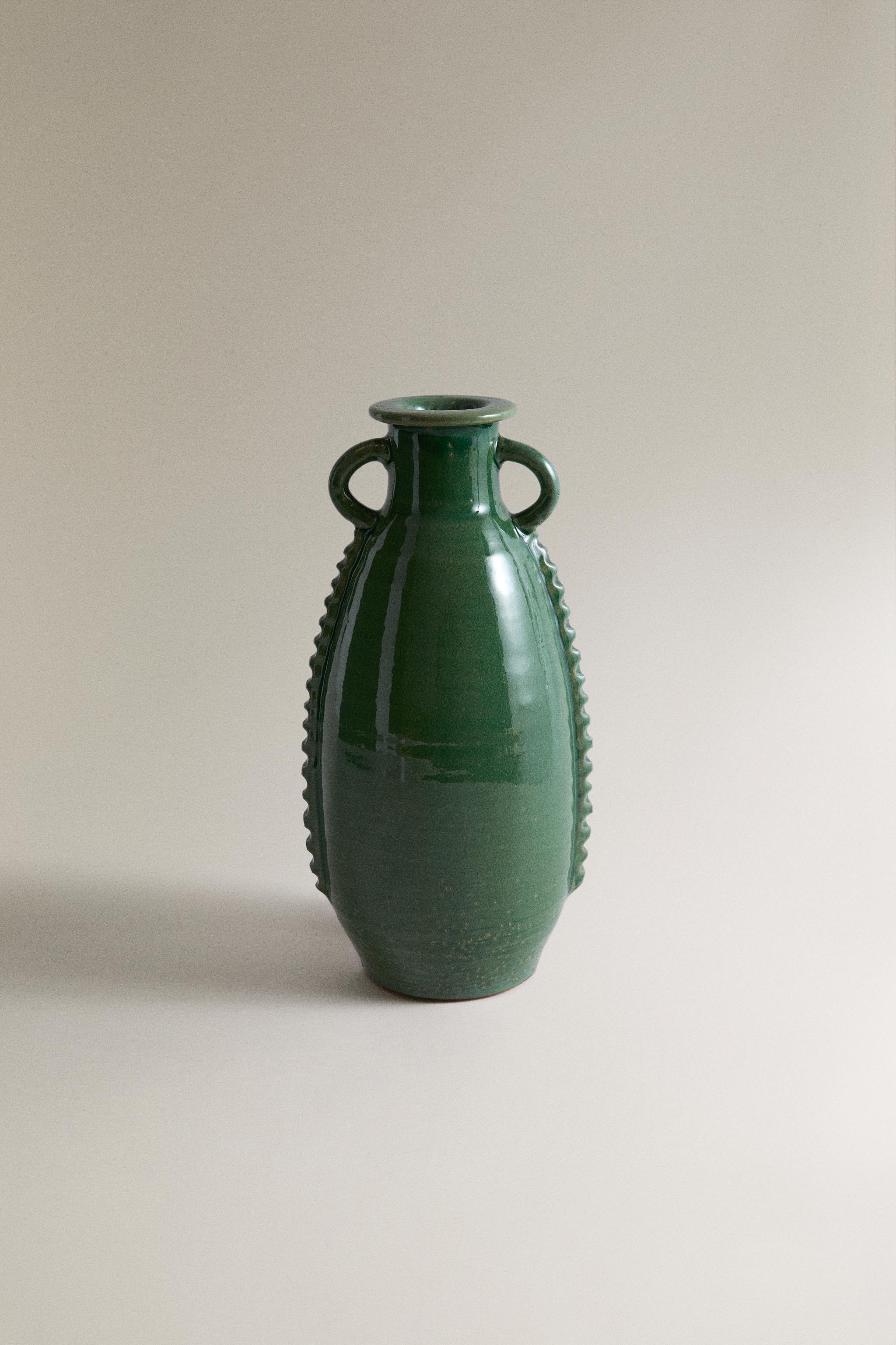 DECORATIVE TERRACOTTA VASE